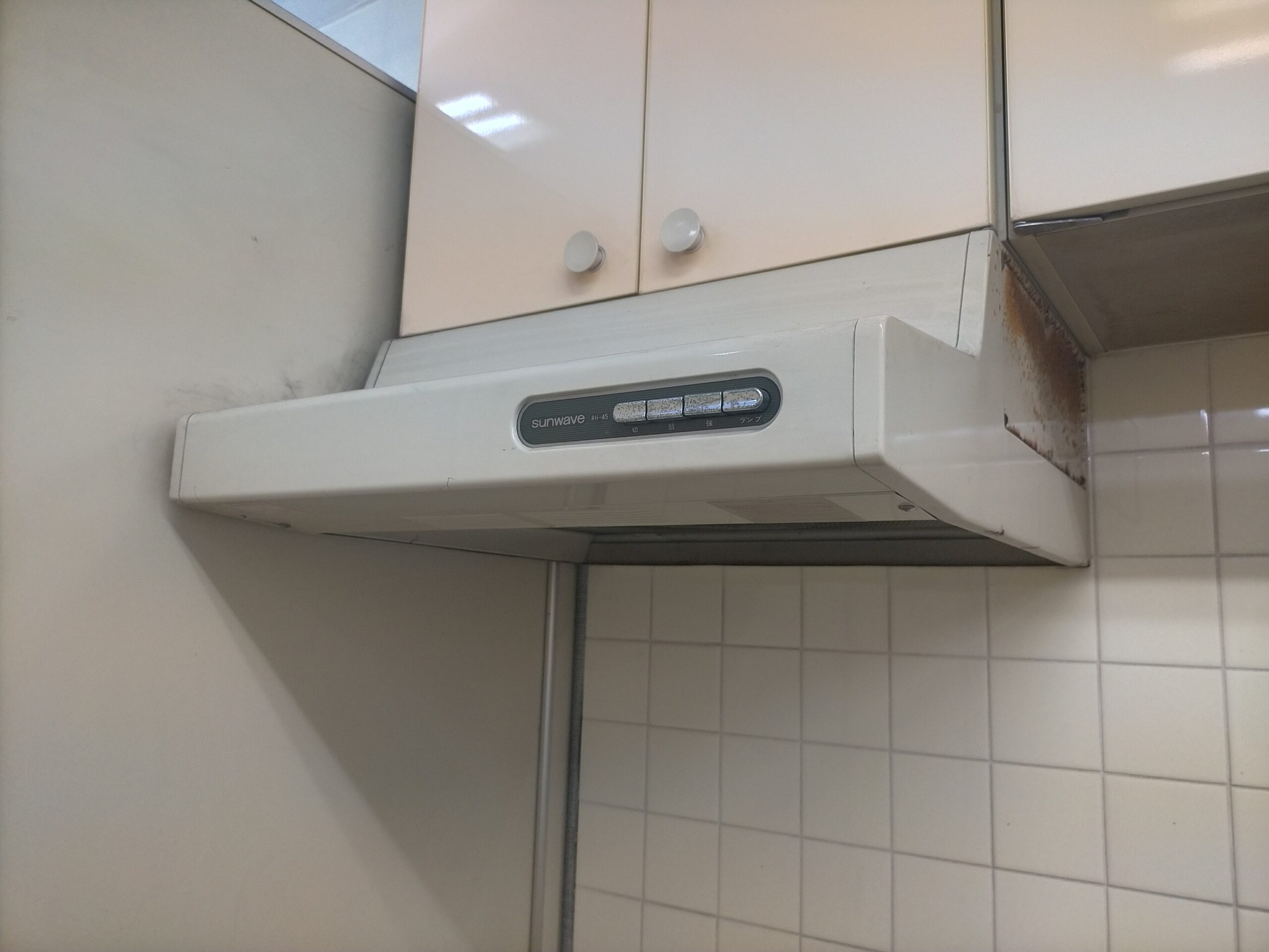 作業前のエアコン内部